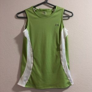 Under Armor tank top size XS green white